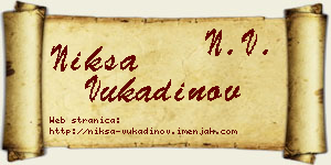 Nikša Vukadinov vizit kartica